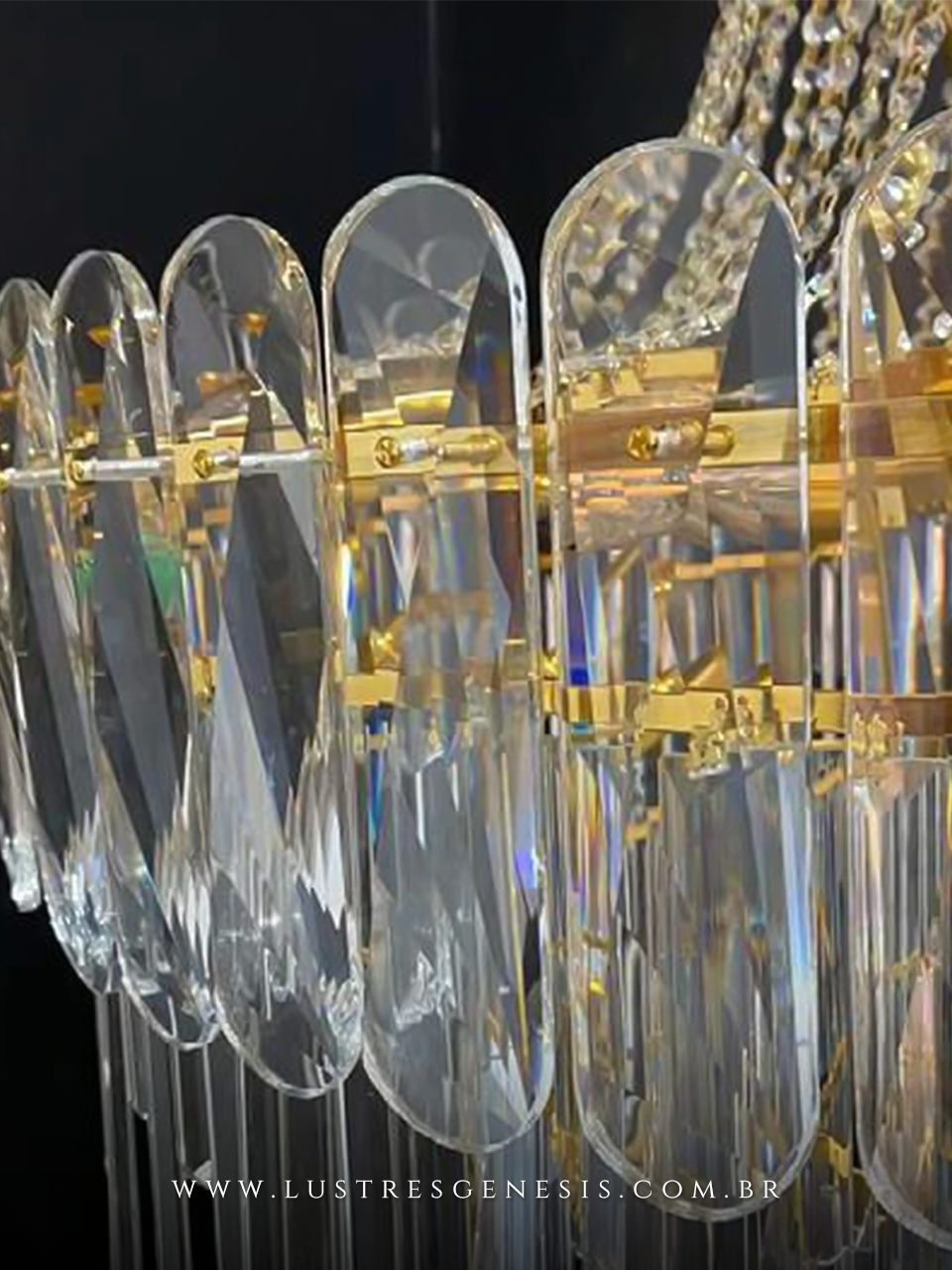 Lustre de Luxo Tailândia Estilo Clássico Europeu 1,80m Altura